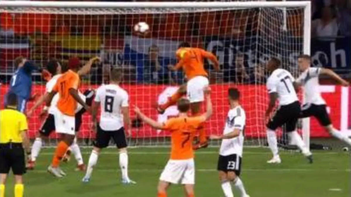 replay de Ligue des Nations : Pays Bas - Allemagne (30') : but de Virgil Van Dijk (1 - 0)
