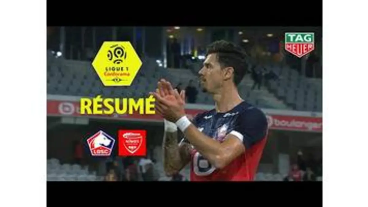 replay de LOSC - Nîmes Olympique ( 2-2 ) - Résumé - (LOSC - NIMES) / 2019-20