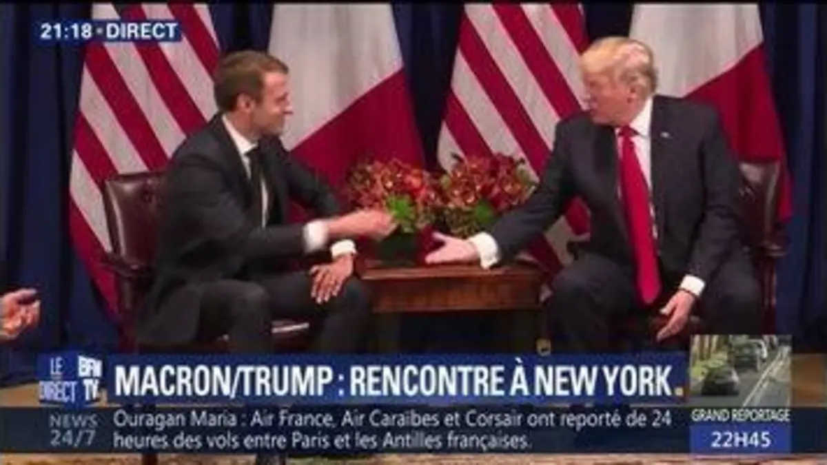 replay de Macron/Trump: rencontre à New York (1/2)