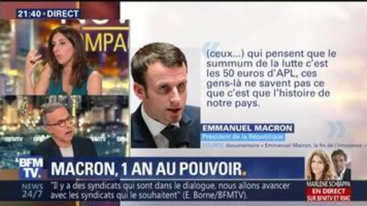 replay de Macron, un an au pouvoir