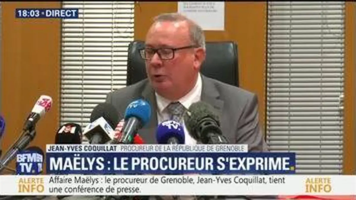 replay de Maëlys: la conférence de presse du procureur de Grenoble