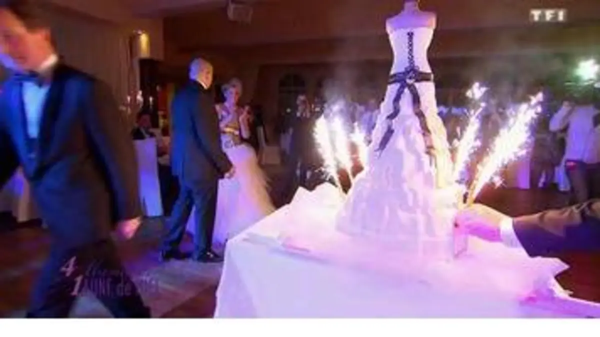 replay de Magnifique, le gâteau façon robe de mariée