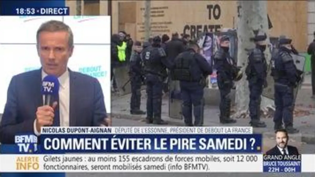 replay de Nicolas Dupont-Aignan: "Le gouvernement surjoue les choses pour discréditer un mouvement populaire"