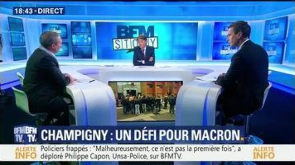 replay de Policiers agressés à Champigny: un défi pour Emmanuel Macron