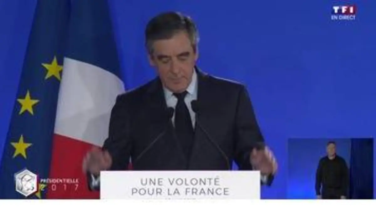 replay de Présidentielle 2017 : le discours en intégralité de François Fillon