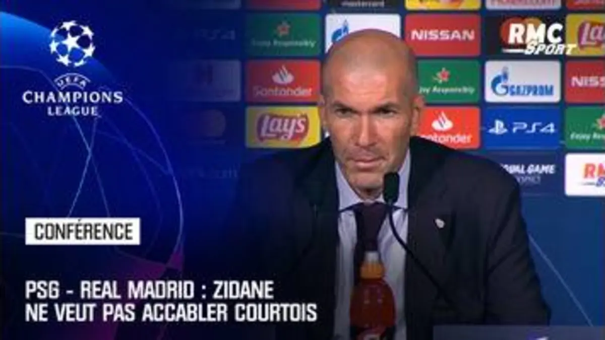 replay de PSG - Real Madrid : Zidane ne veut pas accabler Courtois
