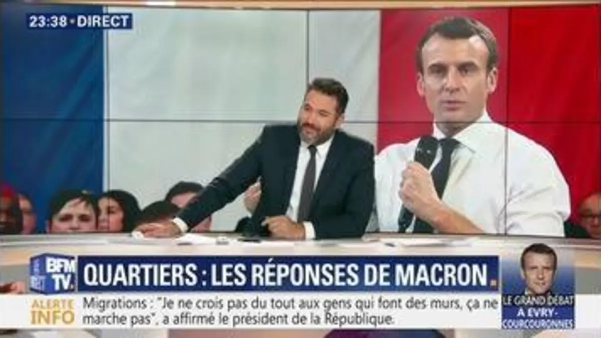 replay de Quartiers: les réponses d'Emmanuel Macron