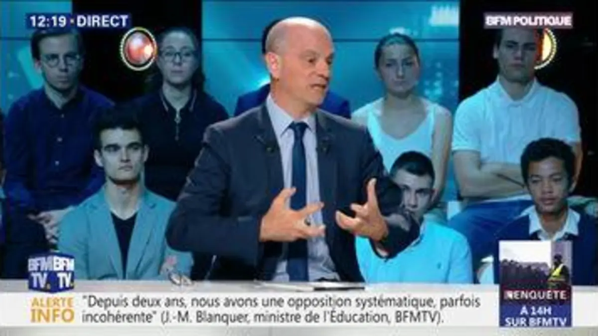 replay de "Depuis deux ans, nous avons une opposition systématique, parfois incohérente", Jean-Michel Blanquer