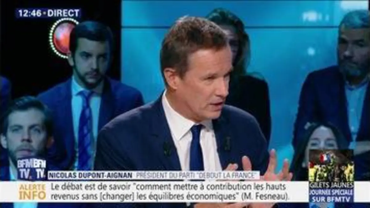 replay de "Il ne faut pas des gestes, mais une autre politique", Nicolas Dupont-Aignan