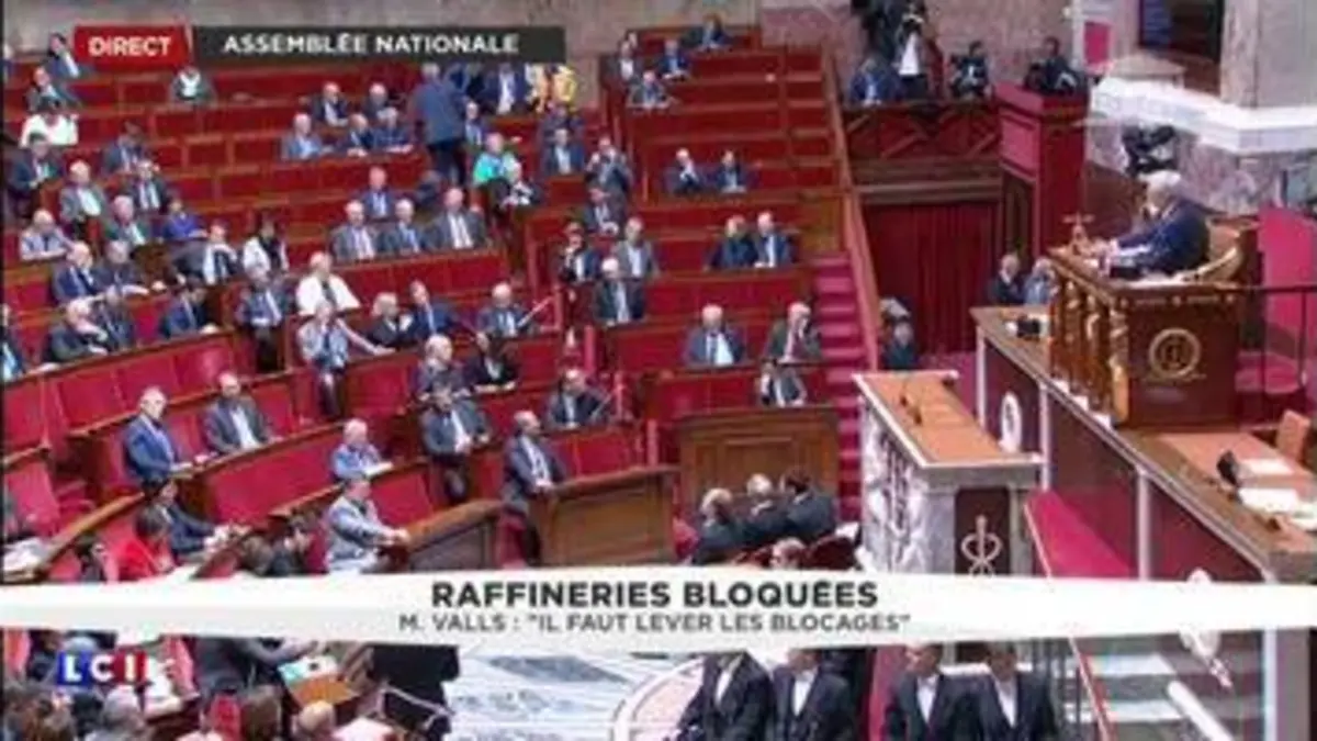 replay de Raffineries bloquées : "Tout sera mis en œuvre pour assurer l'approvisionnement" assure Manuel Valls