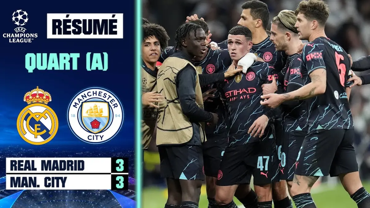 Replay RMC Sport 1 du 09 04 2024 - Replay Resume Real Madrid 3 3 Manchester City Ligue Des Champions Quart De Finale Aller 2182 21826723 1200.webp