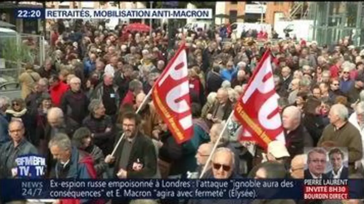 replay de Retraités, mobilisation anti-Macron