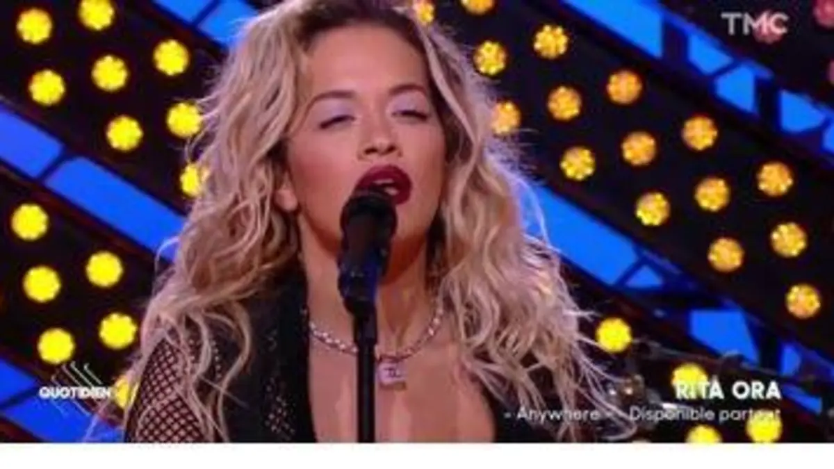 replay de Rita Ora – "Anywhere" en live dans Quotidien