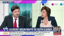 Ruth Elkrief reçoit Laurent Brun