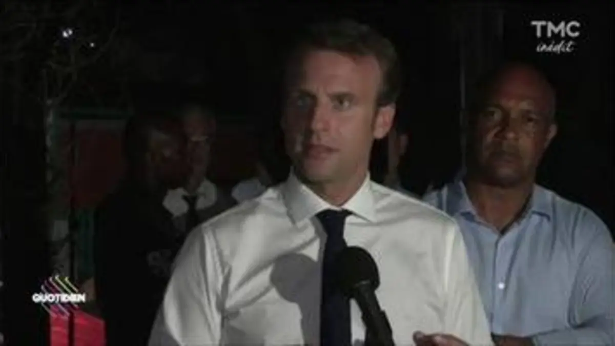 replay de Saint-Martin : Macron va se doucher avec l'eau de pluie