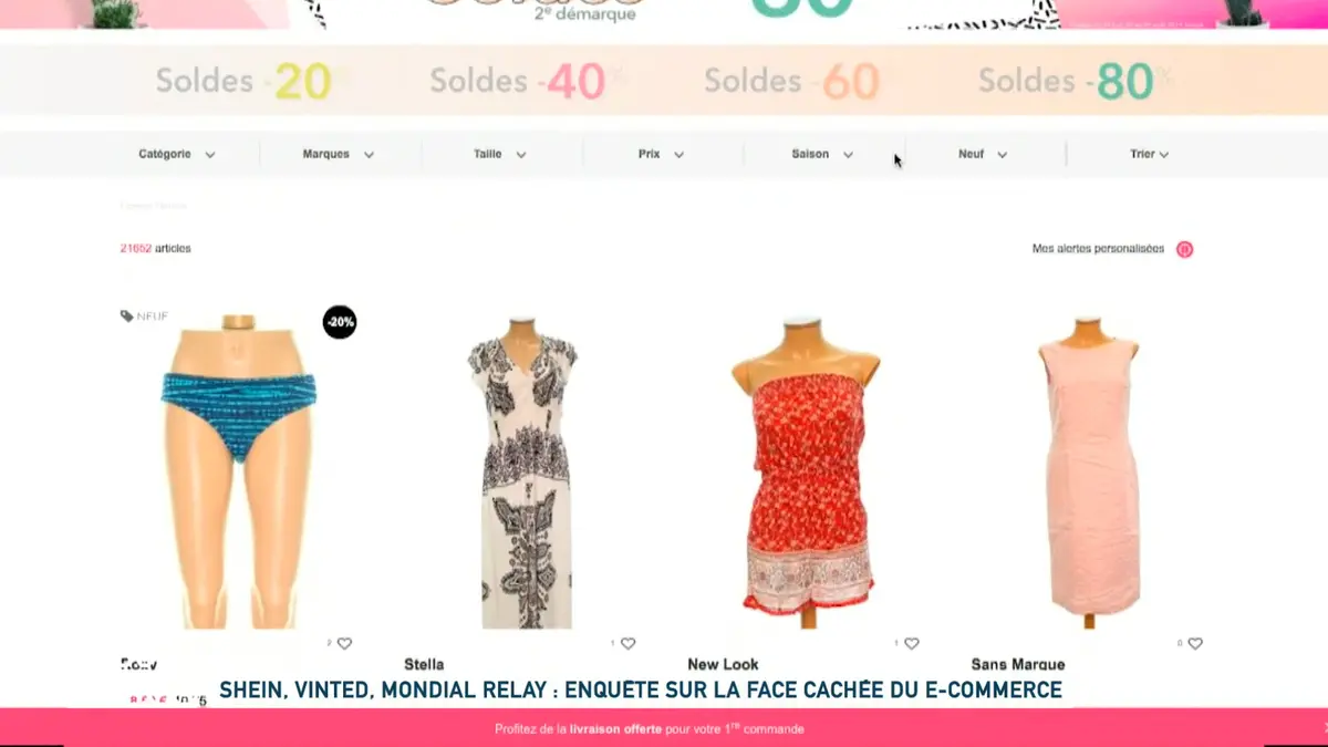 Replay Un jour, un doc du 05/12/2023 Un jour, un doc Shein, Vinted, Mondial Relay enquête