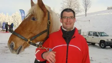 Thibault Coudry, quand l'attelage mène au ski