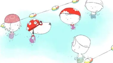 Rita et Machin à la piscine