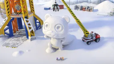 Le parc féérique / La statue de neige de Tourbillon