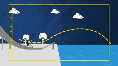 Paramoteur, escaliers et bateau à moteur