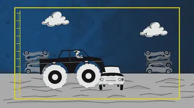 Pneu, monster truck et scooter