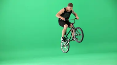 Science of Stupid BMX, glace et marche sur une bûche