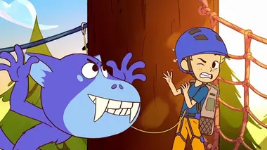 Acrobaties à l'accrobranche