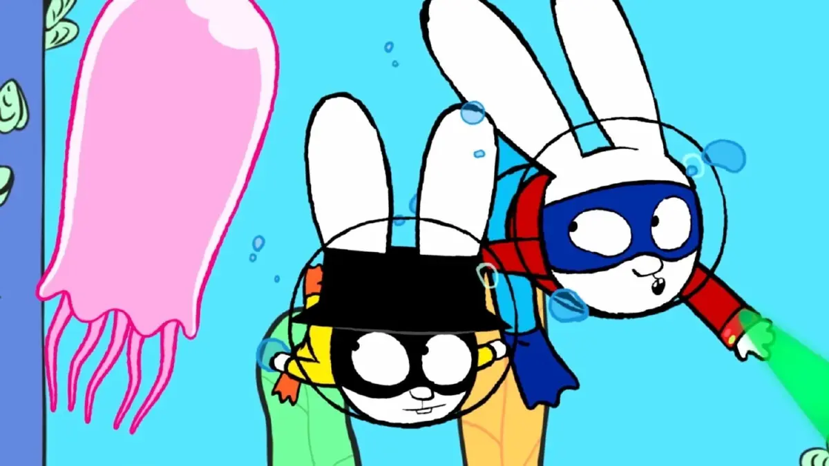 Simon Superlapin S04E31 Attention les méduses