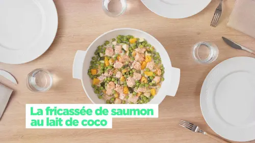 Simplissime La fricassée de saumon au lait de coco
