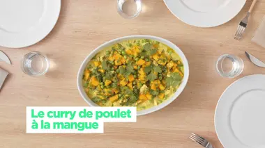 Le curry de poulet à la mangue