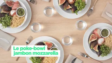 Le poke-bowl jambon mozzarella