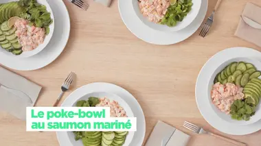 Le poke-bowl au saumon mariné
