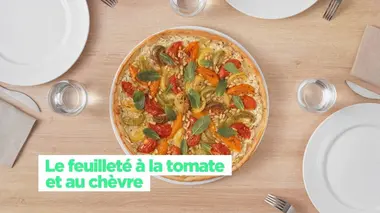 Le feuilleté à la tomate et au chèvre
