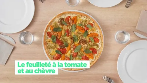Simplissime Le feuilleté à la tomate et au chèvre