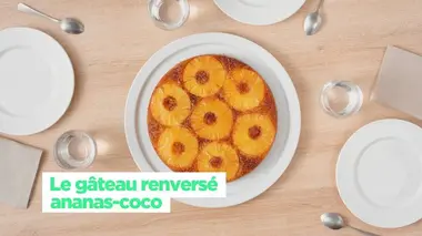 Le gâteau renversé ananas-coco