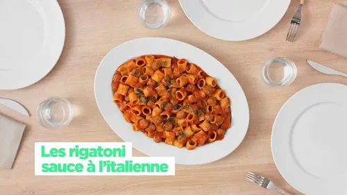 Simplissime Les rigatoni sauce à l'italienne