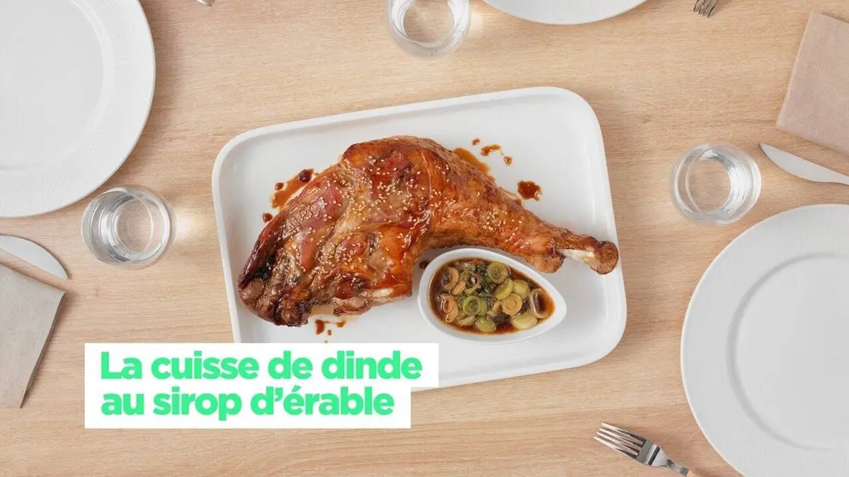 Simplissime La cuisse de dinde au sirop d'erable