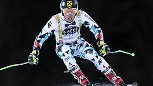 Slalom messieurs. 2e manche Ski Coupe du monde 2017