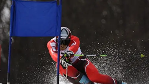 Slalom géant messieurs. 2e manche Ski Universiade d'hiver 2019