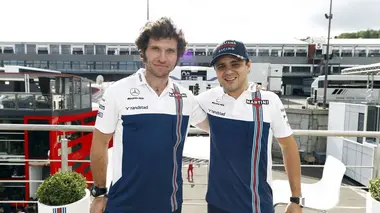 Guy Martin à l'épreuve du stand Williams