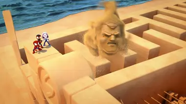 Le labyrinthe de sable / Une fête foraine animée