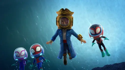 Spidey et ses amis extraordinaires S04E19 Le retour de Barbe-Toile / L'Homme-Sable contre Hydro-Man