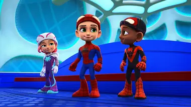 Spidey et ses amis extraordinaires S03E26 Un Noël enneigé pour Tante May / Le cambriolage de Hanoukka