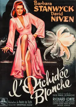 Affiche L'orchidée blanche