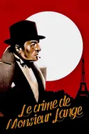 Affiche Le crime de monsieur Lange