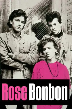 Affiche Rose bonbon