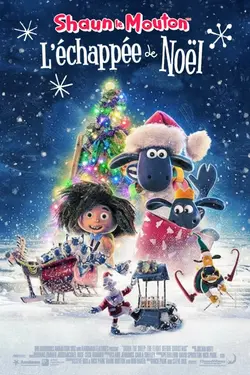 Affiche Shaun le mouton  L'Échappée de Noël