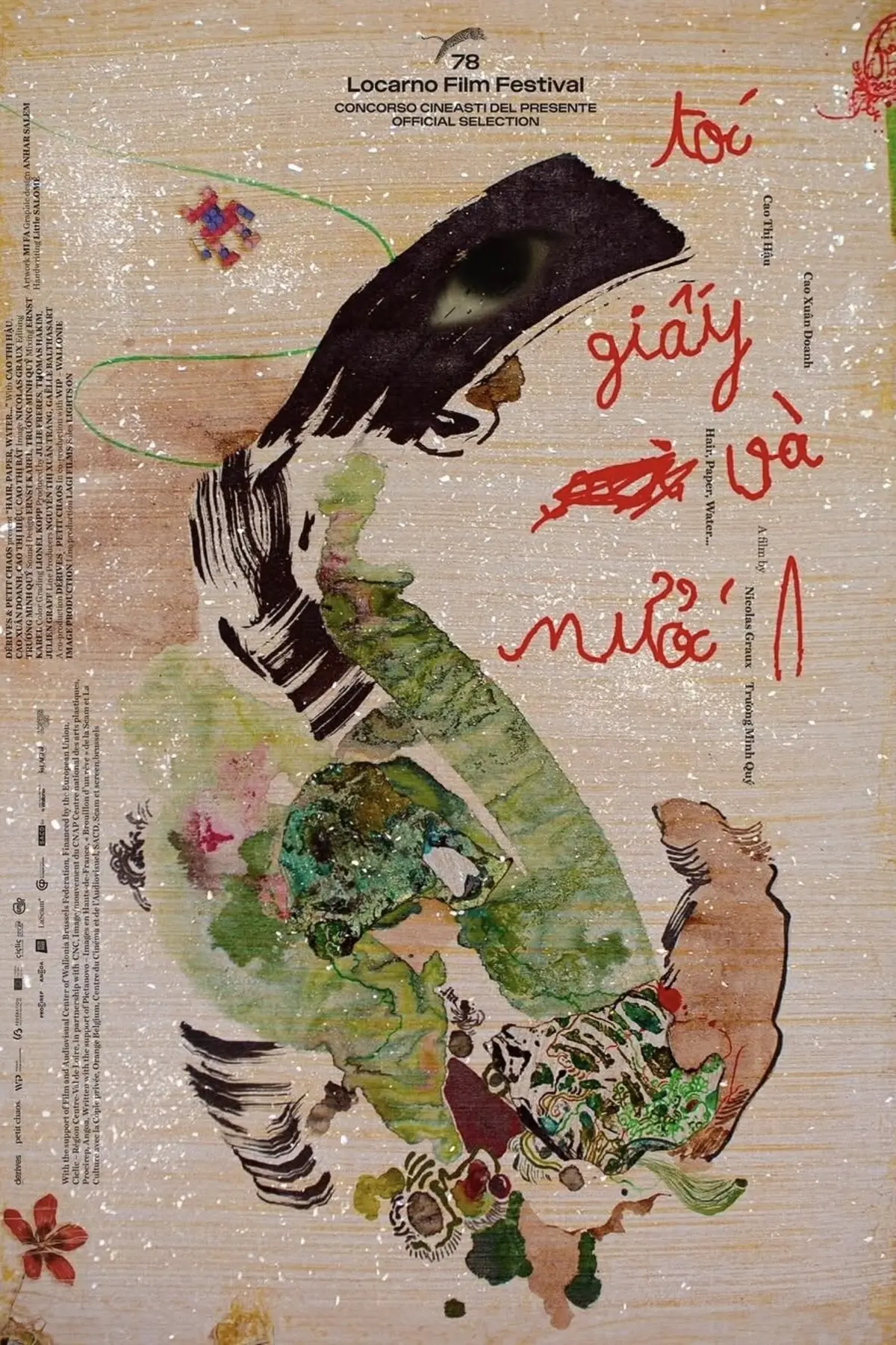 Tóc, giấy và nước...