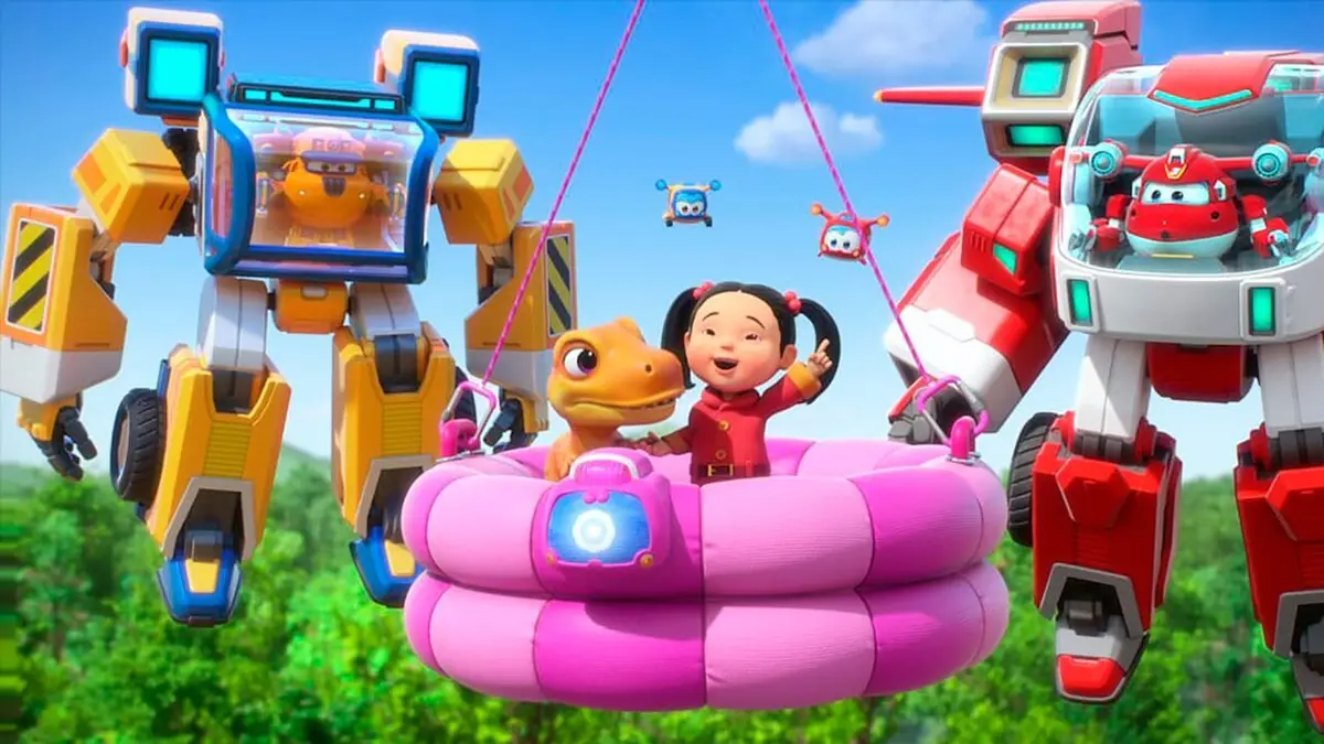 Super Wings, paré au décollage ! S05E35 Voyage au pays des dinosaures