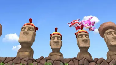 Super Wings, paré au décollage ! S04E14 Les statues volantes